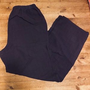 Eileen Fisher cotton wide leg pants